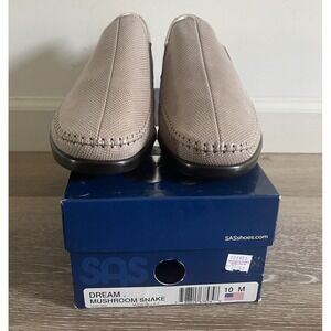 SAS San Antonio Shoes Dream Womens Leather Mushroom Snake Slip On Size 10 $175